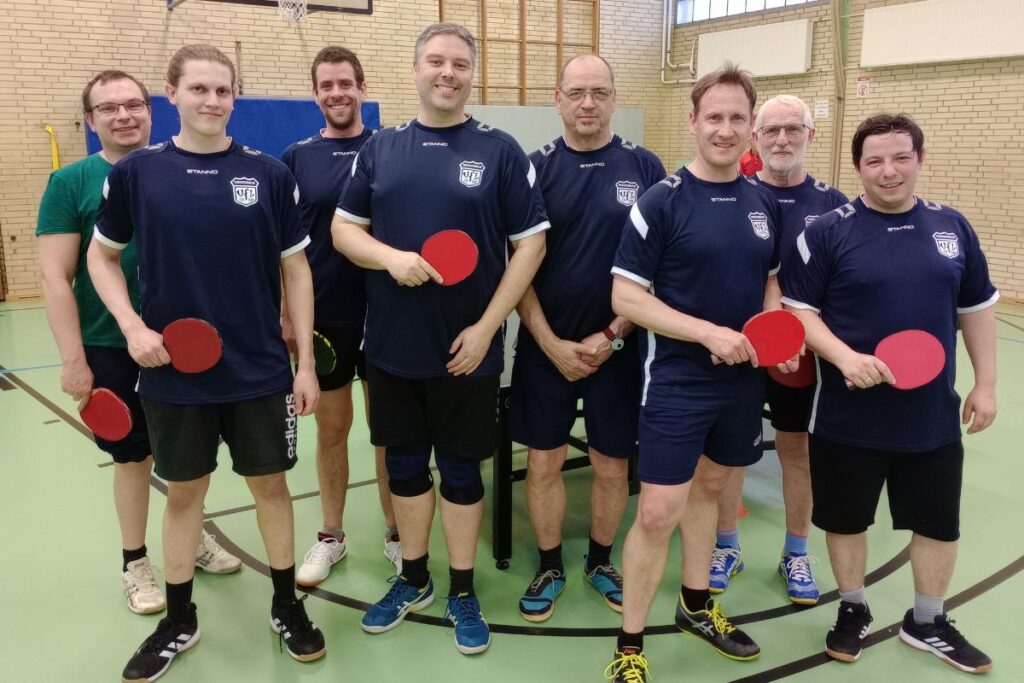 6. Herren im Tischtennis ungeschlagen Kreismeister